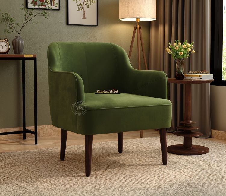 Avira Premium Upholstery Lounge Chair (Dark Olive Green) Avira Premium Upholstery Lounge Chair (Dark Olive Green)