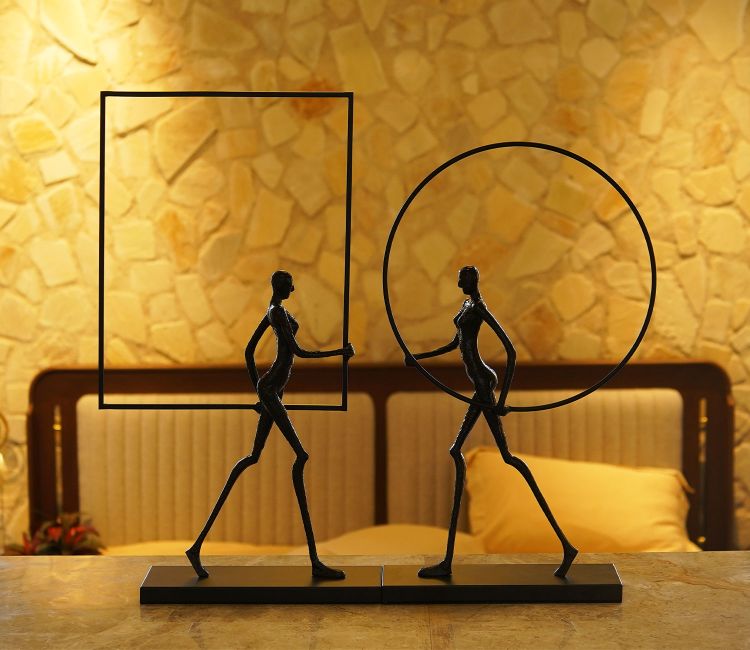 Black Wonder Women Table Showpeice (L, Black) Kitchen Lights | Lighting Online India at best prices