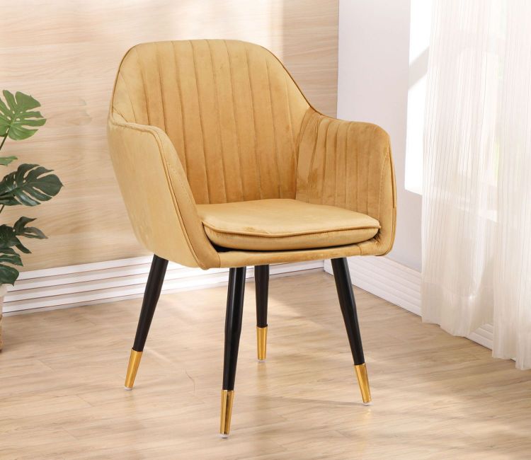 Accent Chair Mustard Velvet Dining Chair Velvet Dining Chairs, Mid