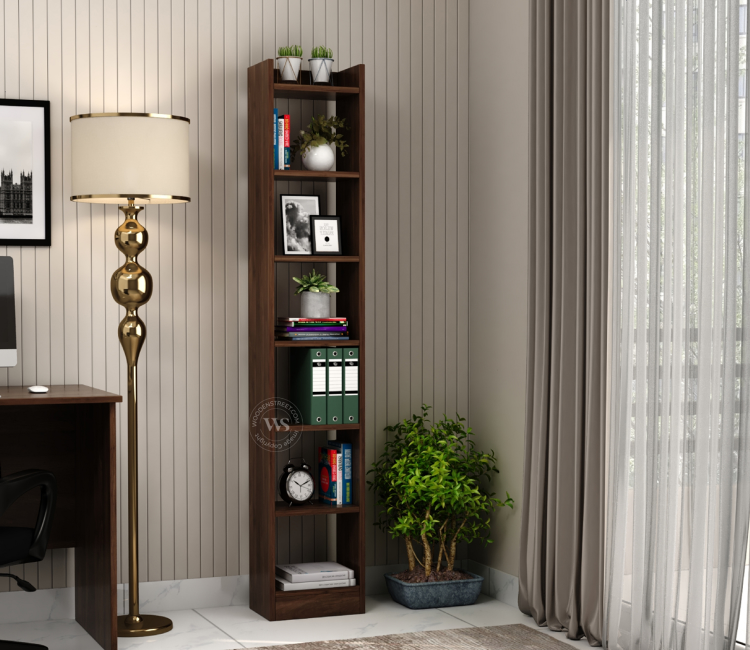 Granger Engineered Wood Book Shelf With Open Storage (Columbian Walnut Finish) Granger Engineered Wood Book Shelf With Open Storage Under ₹3,000