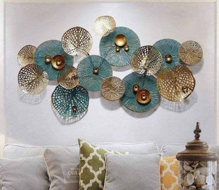 Creative Teal Metal Wall Art Creative Teal Metal Wall Art | metallic wall decor online from wooden street