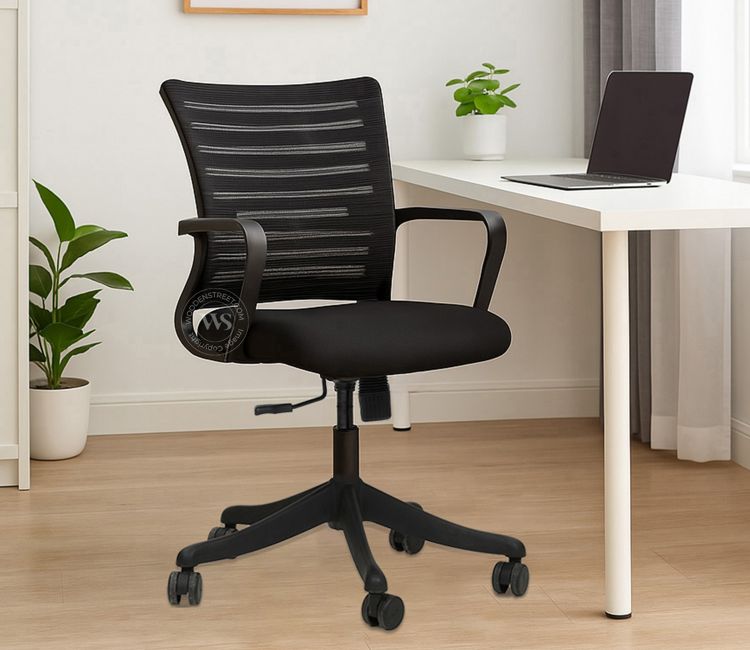 Kova Stylish Low Back Ergonomic Desk Mesh Chair (Black) Kova Stylish Low Back Ergonomic Desk Mesh Chair (Black)