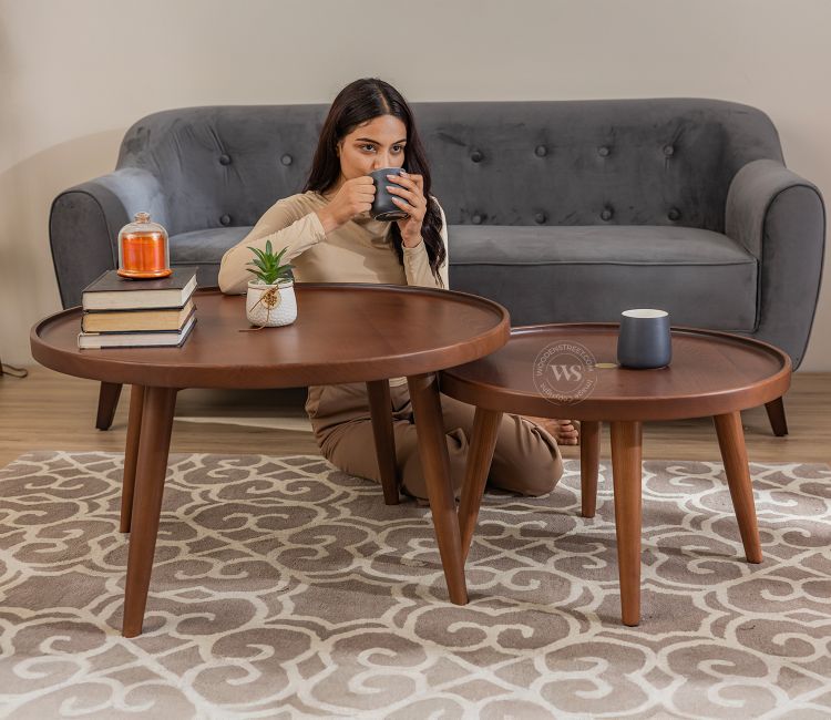 metal wooden armchair table