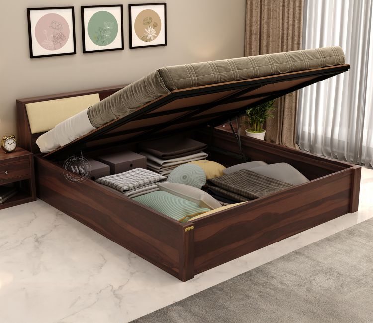 wooden bed