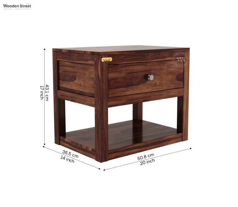 Dimension Image 1 - Walken Bedside Table (Honey Finish)