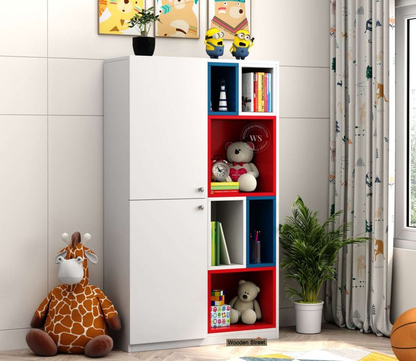 Buy Lumina Engineered Wood Kids Bookshelf with Shelves Storage