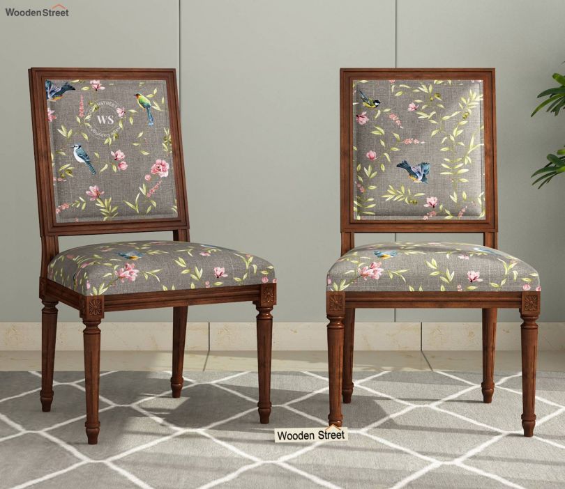 Front Image 1 - Shell Without Arm Dining Chair - Set of 2 (Grey Robins)