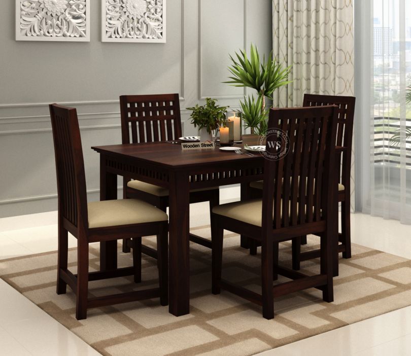 Solid Wood Dining Seater Dining Table For Small Space Buy Adolph