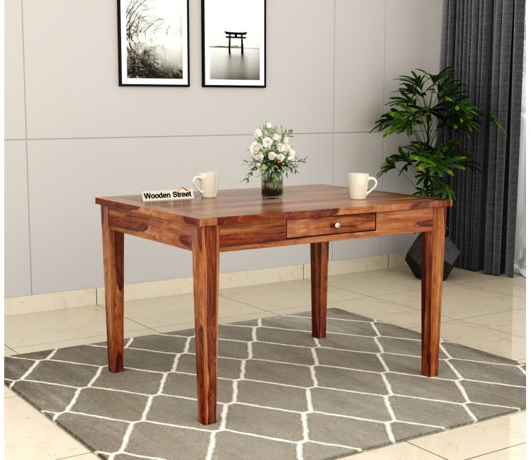 Buy Mcbeth Compact Seater Dining Table (Honey Finish) @40% OFF