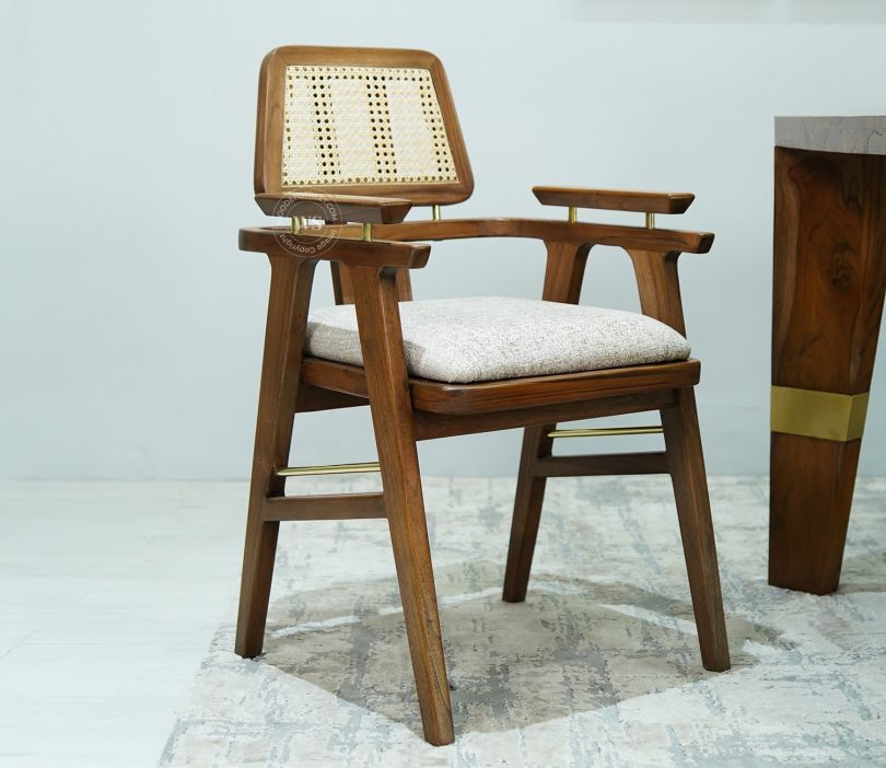 Cane Sturdy Wooden Chairs Buy Asav Teak Wood Arm Chair With Cane