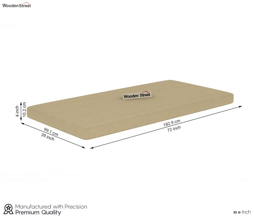 Dimension Image 2 - Allure Poster Divan with Mattress (Honey Finish)