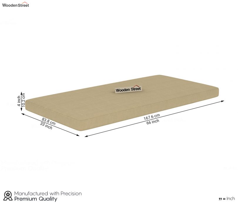 Dimension Image 2 - Dicaprio Divan with Mattress (Honey Finish)