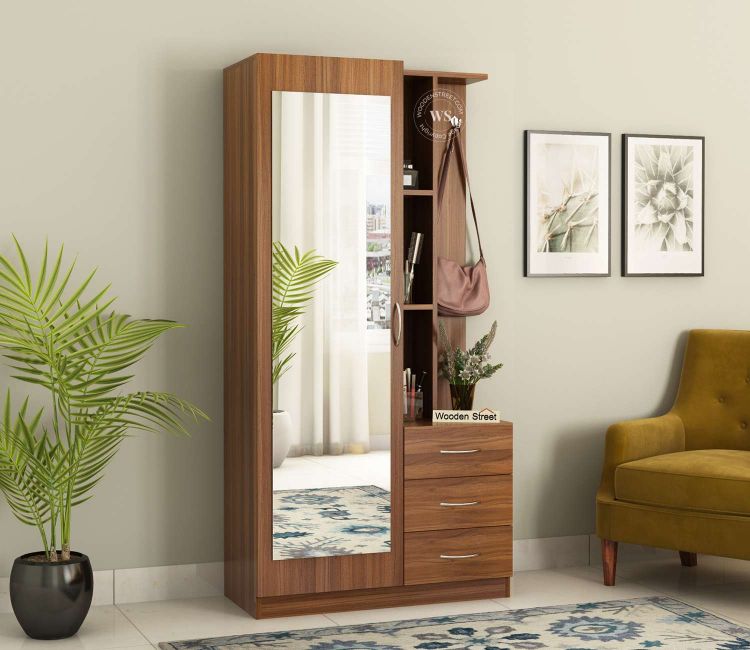 Cara Dressing Table (Exotic Teak Finish) Cara Engineered Wood Dressing Table with Storage and Drawers in Exotic Teak Finish
