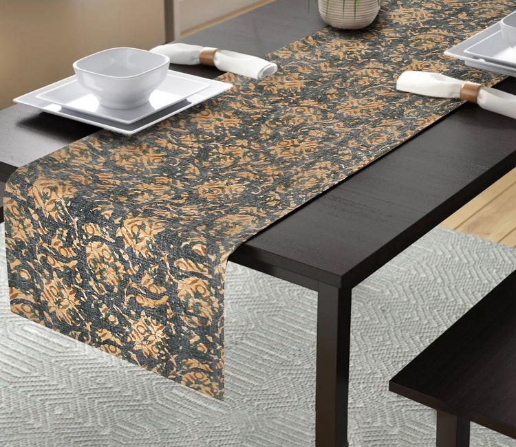 Cotton Floral Hand Block Print Multicolor Table Runner (72 x 14 Inch) Buy Table linen online at best price