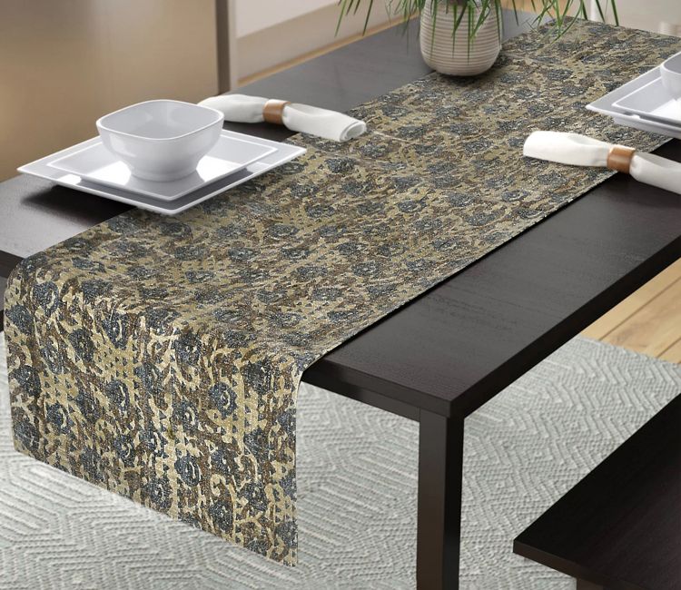 Multicolor Floral Hand Block Print Cotton Table Runner (72 x 14 Inch) Buy Table linen online at best price