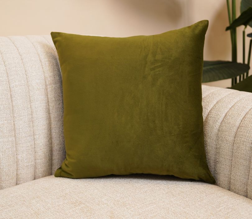 Olive Green Throw Pillows Green Velvet Pillow Cover Olive Green