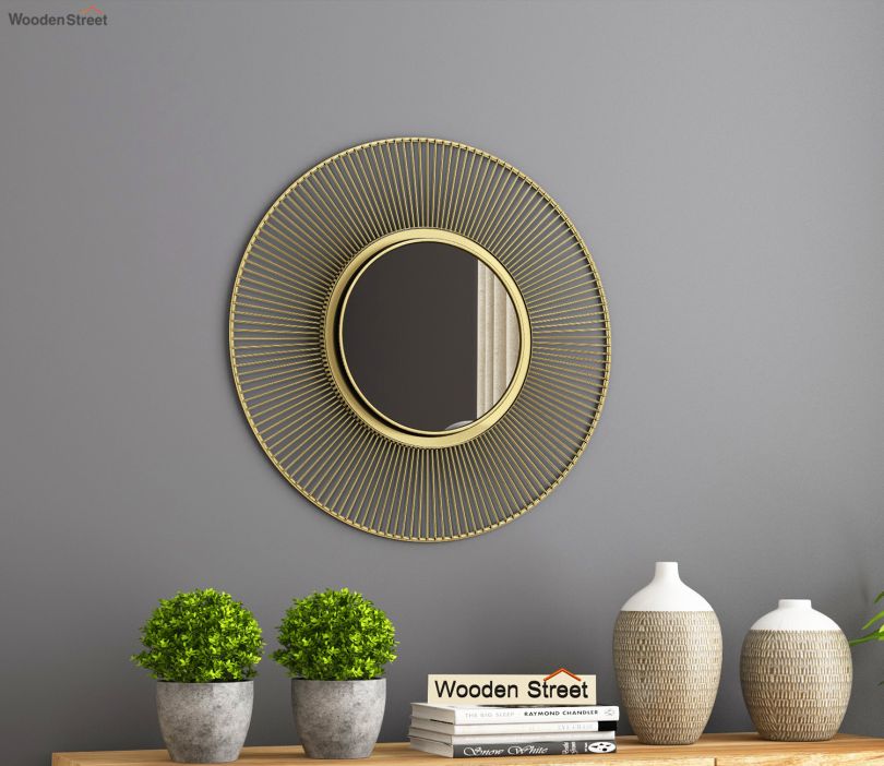 Front Image 1 - Drape Metal Mirror with Frame