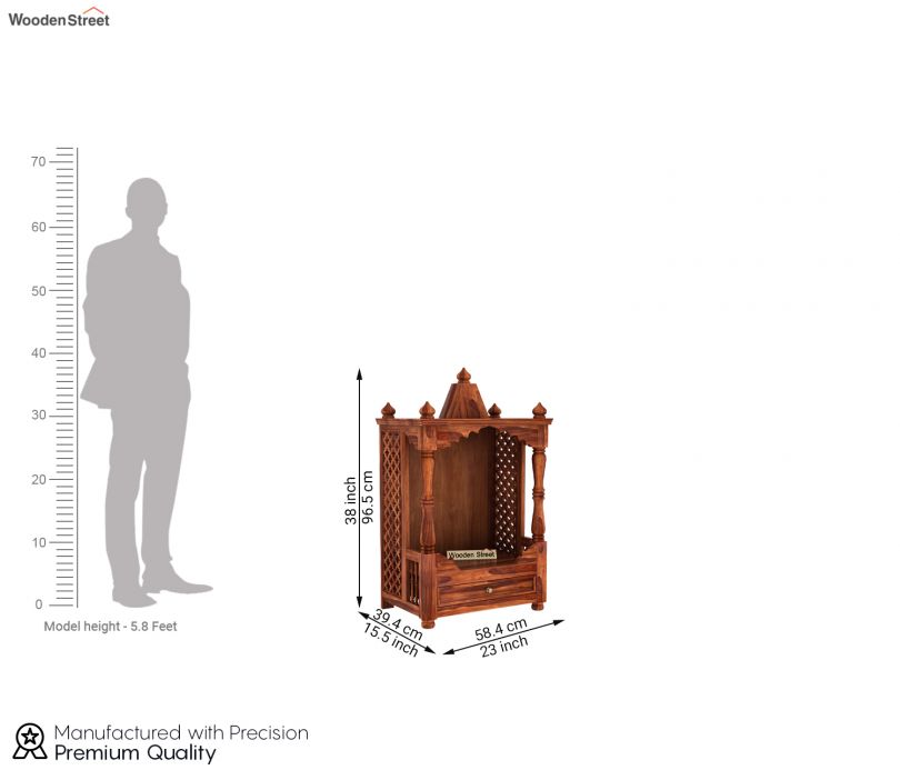 Dimension Image 1 - Alanis Home Temple (Honey Finish)