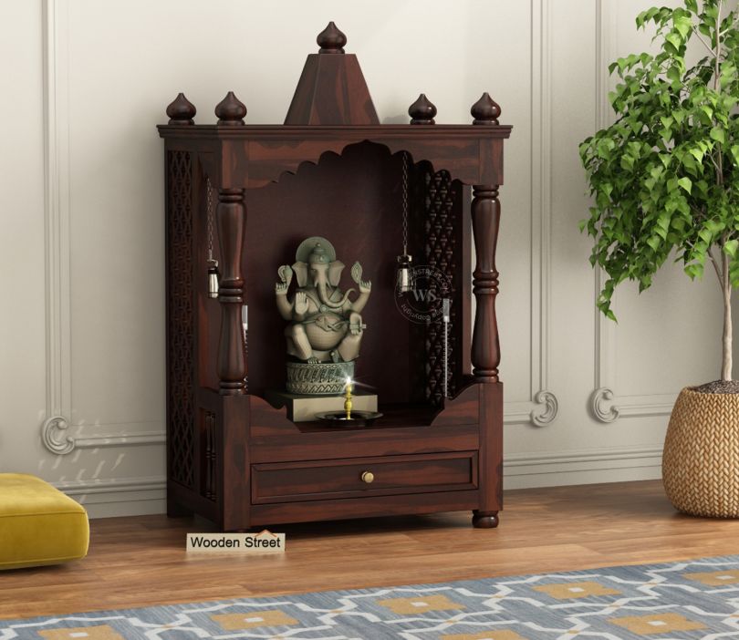 Front Image 1 - Alanis Home Temple (Walnut Finish)