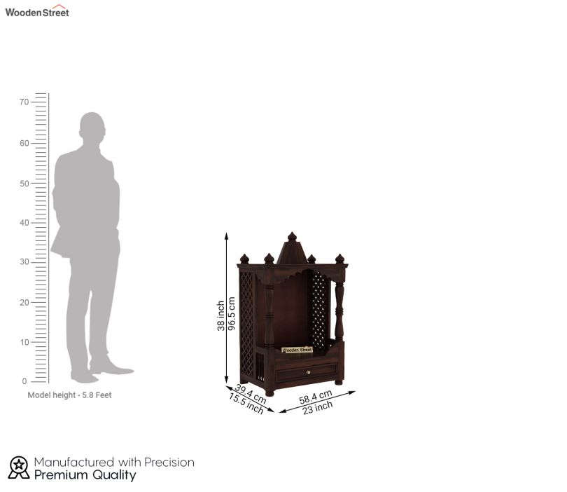 Dimension Image 1 - Alanis Home Temple (Walnut Finish)