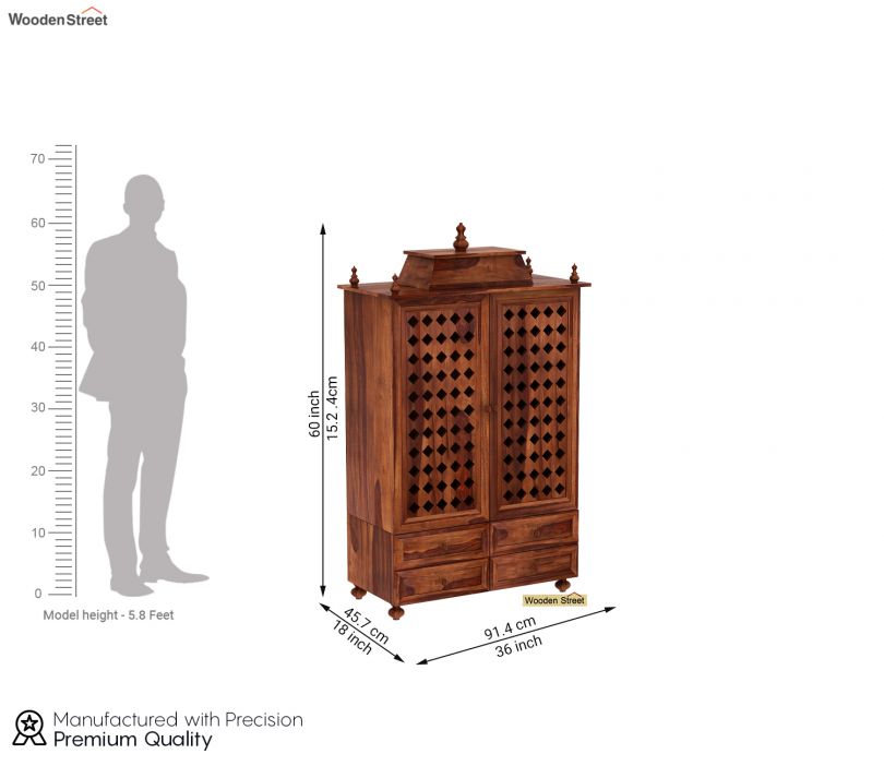 Dimension Image 1 - Maurya Home Temple (Honey Finish)