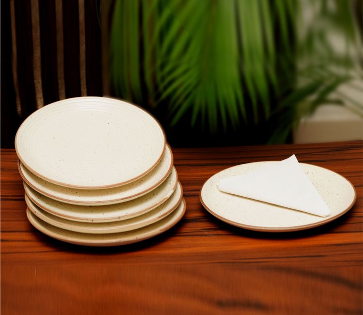 Quarter Plates | Dessert Plates | Ceramic Plates Online in Pune, Mumbai, Chennai