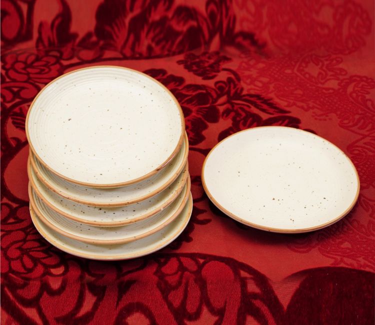 Quarter Plates | Dessert Plates | Ceramic Plates Online in Pune, Mumbai, Chennai
