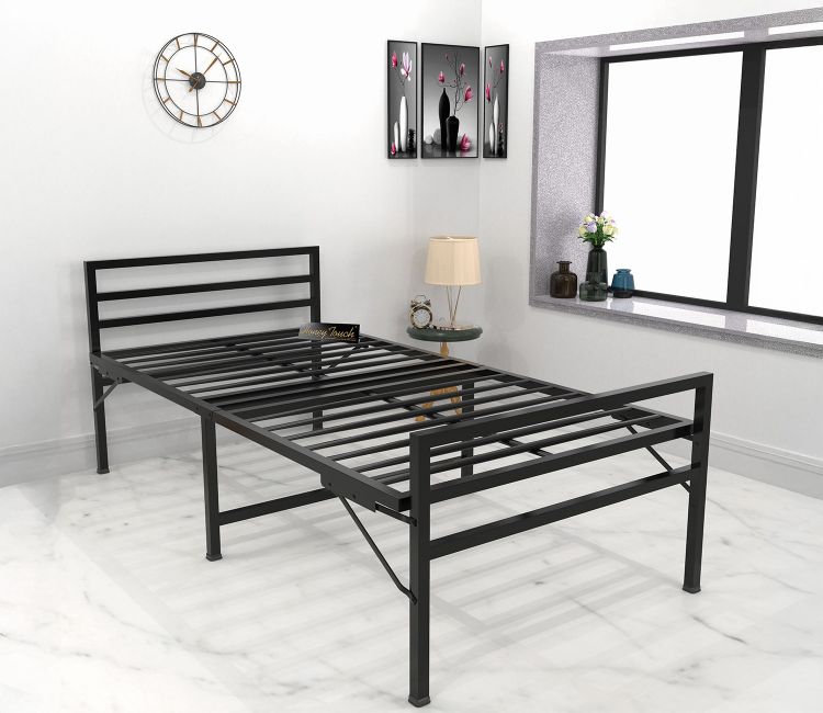 Folding Bed Steel Cot With Mattress Folding Bed @Upto 70% Off Buy
