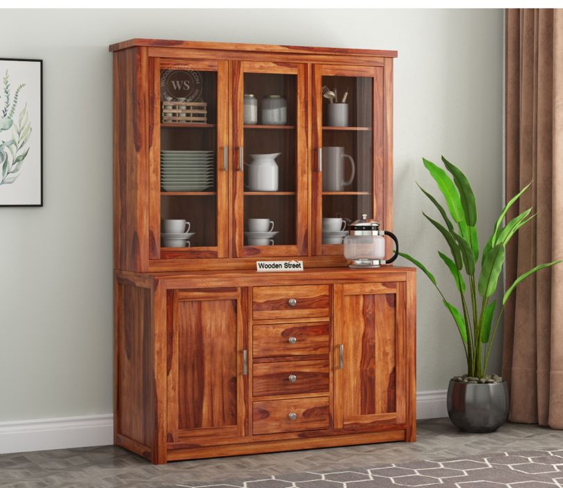 Front Image 1 - Monarch Kitchen Cabinet (Honey Finish)