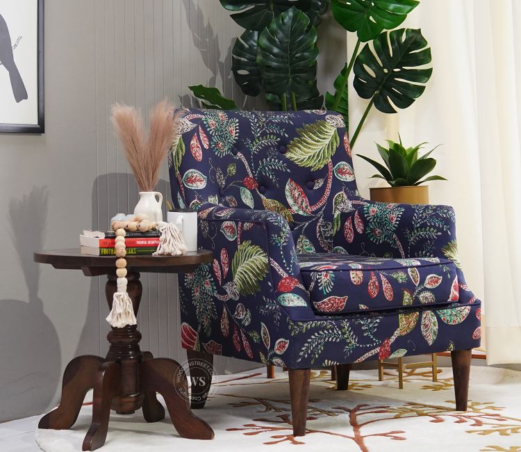 Adoree Lounge Chair (Dusky Leaf) Living Room Chair Design - Adoree Lounge Chair (Dusky Leaf)