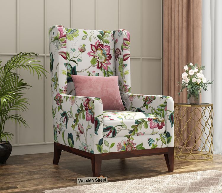 Joan Lounge Chair (Cotton, Rose Vineyard) Accent Chair - Joan Lounge Chair (Cotton, Rose Vineyard)