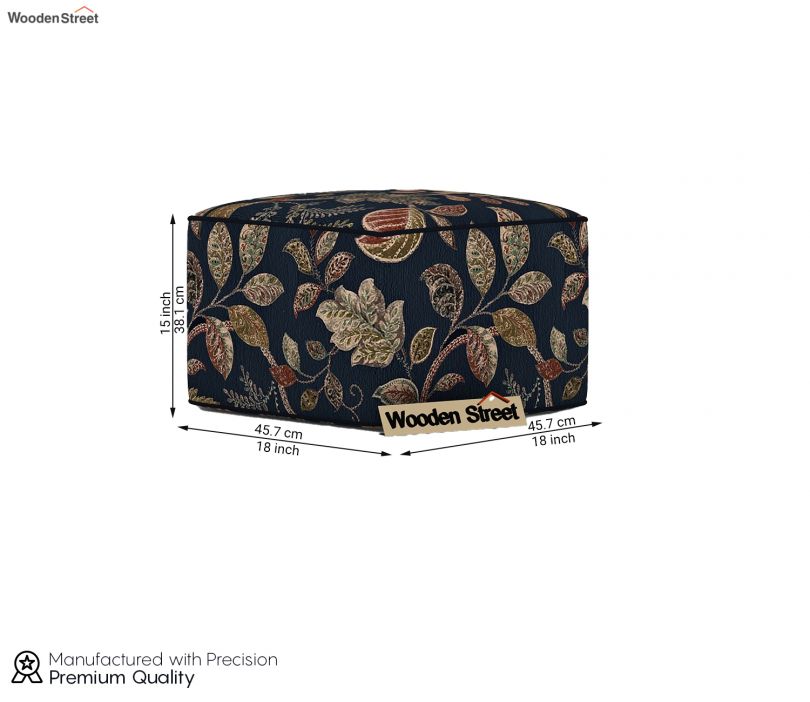 Dimension Image 1 - Maven Pouffe (Dusky Leaf)