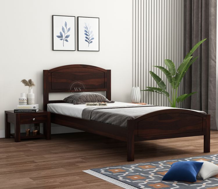 Stylish single wooden frame at an affordable bed price.