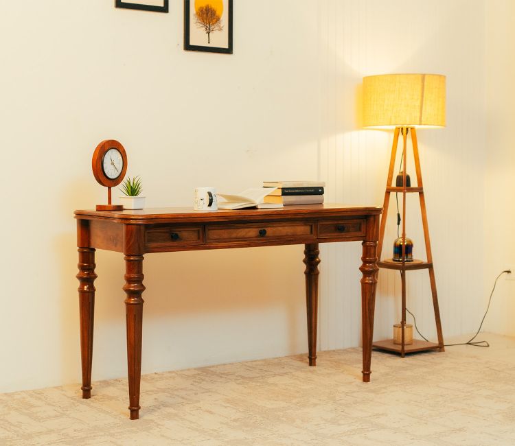 students reading table price | wooden desk for study in pune, delhi