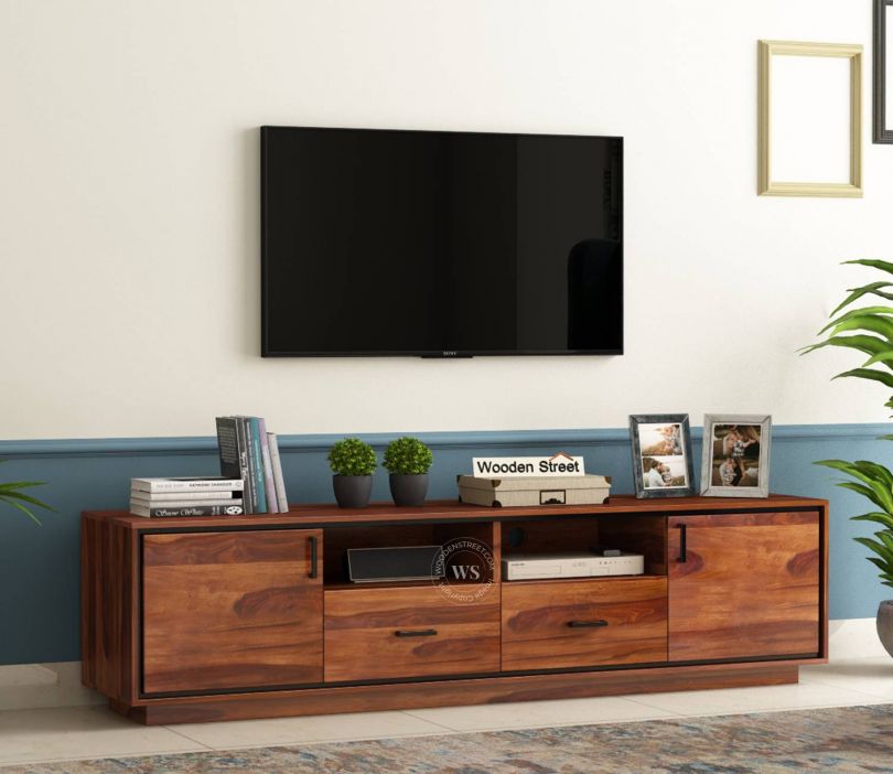 Front Image 1 - Medora Tv Unit (Honey Finish)