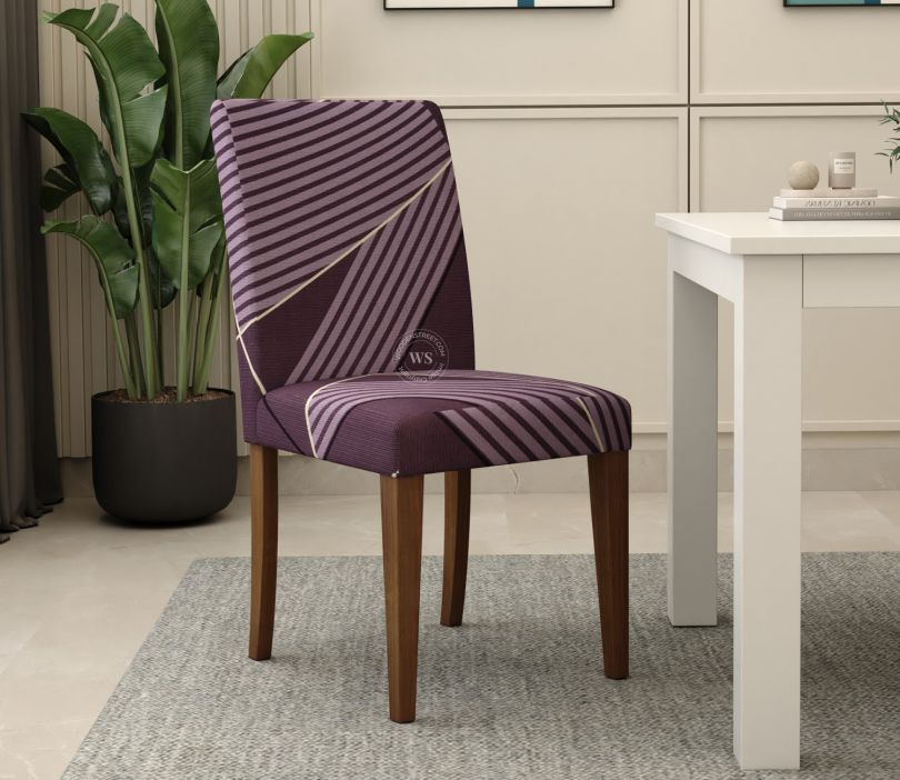 Buy Cason Elastic Abstract Printed Polyester Spandex Dining Chair