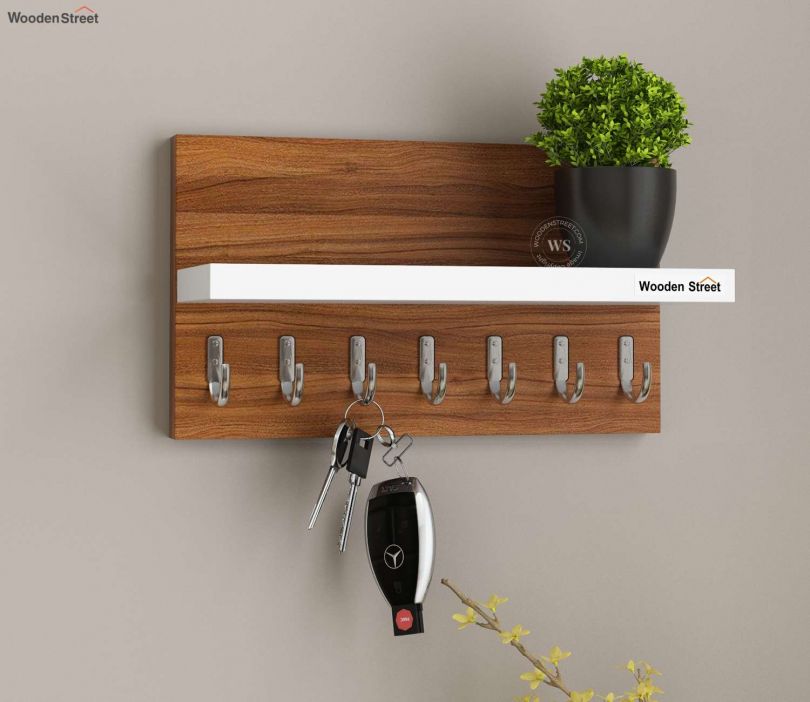 Wall Key White Key Rack Buy Jace Wall Shelf With Key Holders