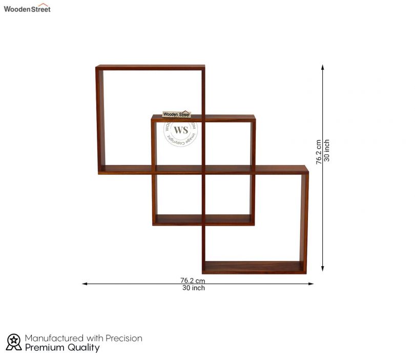Dimension Image 1 - Grizzo Wall Shelf (Honey Finish)