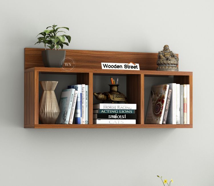 Mark Wall Shelf (Exotic Teak Finish) Mark Wall Shelf (Exotic Teak Finish)