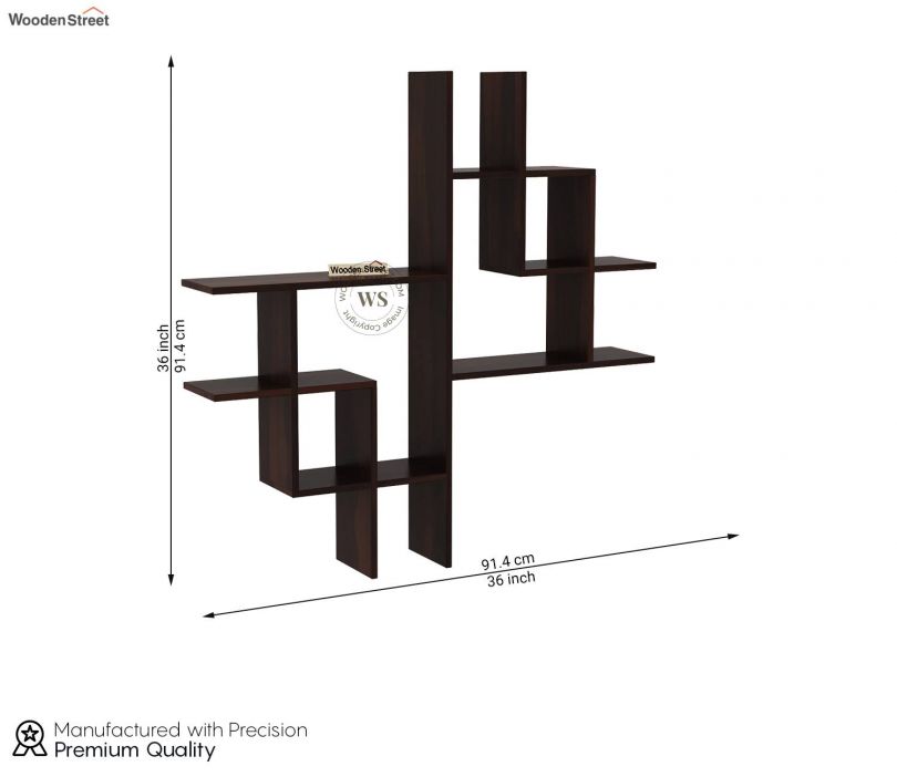 Dimension Image 1 - Retica Wall Shelf (Walnut Finish)