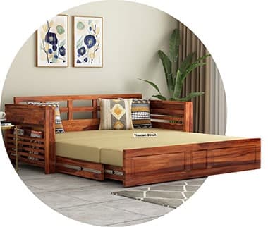 Wooden Sofa Come Bed Furniture